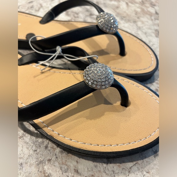 Women’s Joe Boxer flip flop rhinestone like Sandals Size 7/8 - Picture 8 of 8